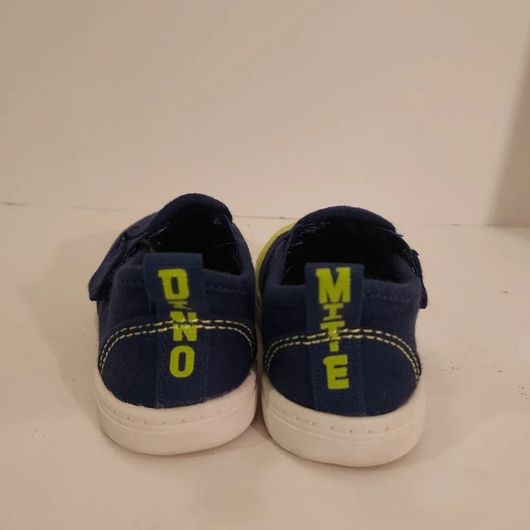 Wonder Nation Dino Mint Blue and Green Dinosaur Slip On Casual Shoes in Size 5 - Picture 3 of 9